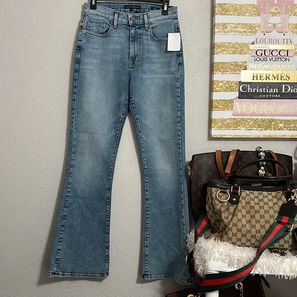 NWT Modern American Emmy High Rise Flare Jeans Size 27 - Picture 4 of 14